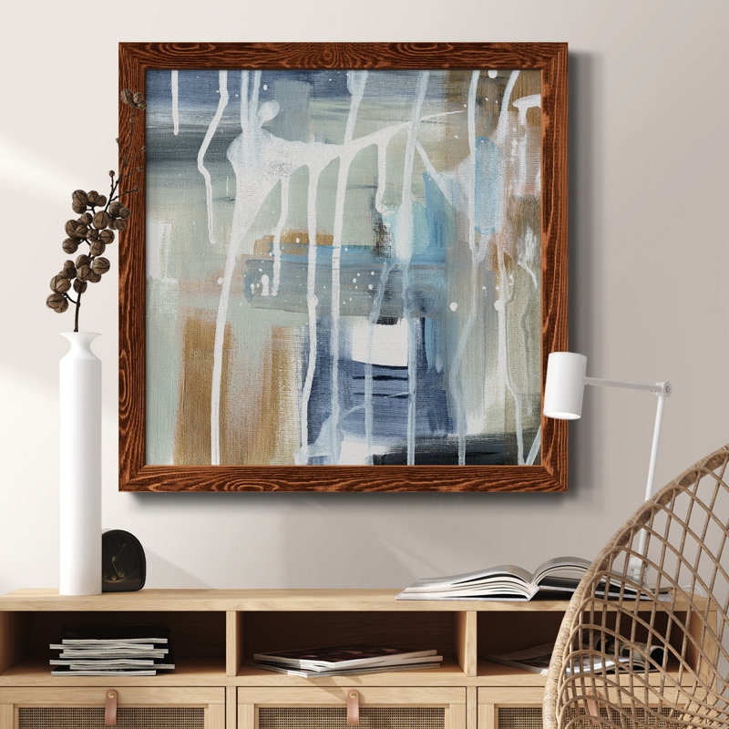 Splash of Color - Peinture sur toile encadrée, Cadre en érable, H 31,5 po x l 31,5 po x P 1,5 po