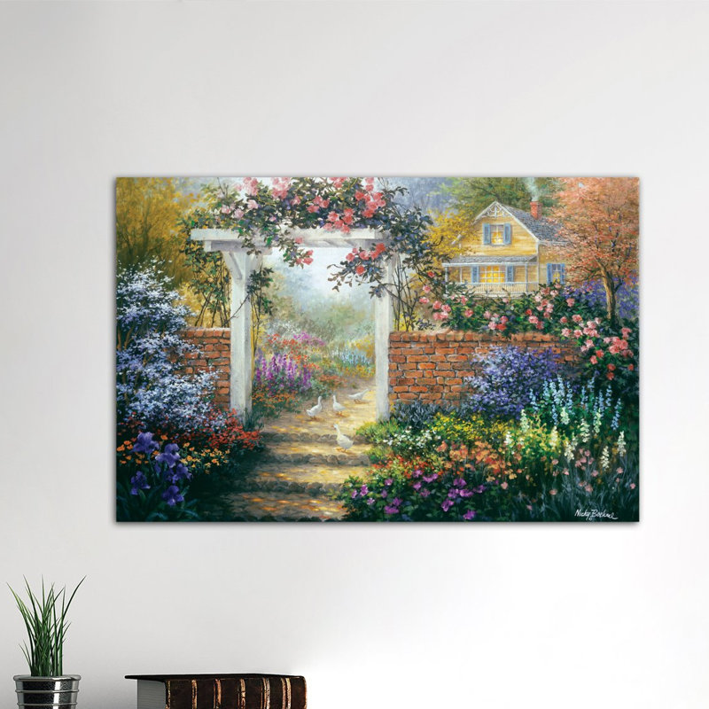 Rose Arbor - impression sur toile tendue, H 26 po x l 40 po x P 1,5 po