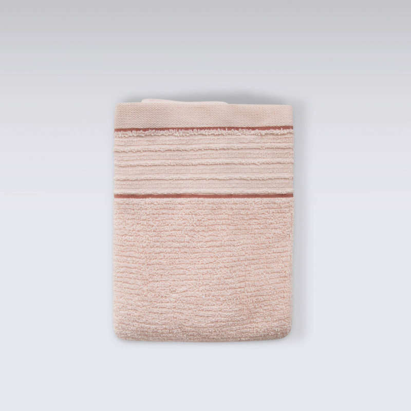 Serviette de bain 100% coton Ebbonie, Rose