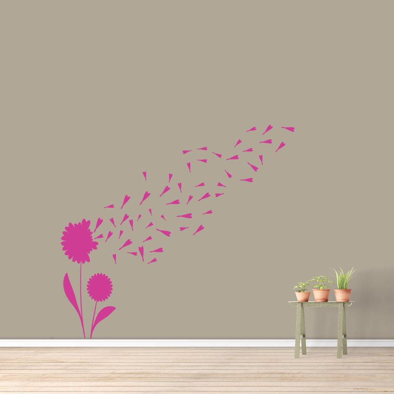 Plants & Flowers Non-Wall Damaging, Hot Pink