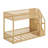 Compact Floor-Level Bunk Bed With Sturdy Ladder And Functional Under-Bed Storage-793515541