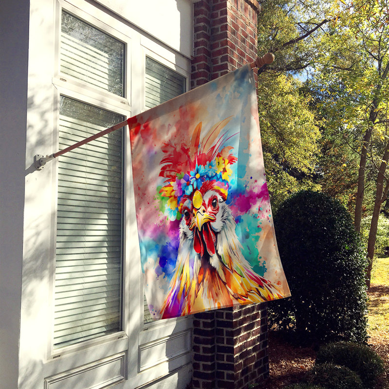 Drapeau de maison de coq hippie, Pologne, Pologne