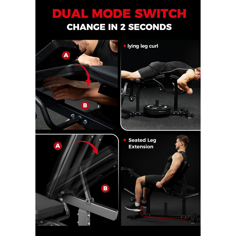 Machine à rallonger et à boucler les jambes Mikolo, système de chargement triple et coussins réglables pour les gymnases à domicile