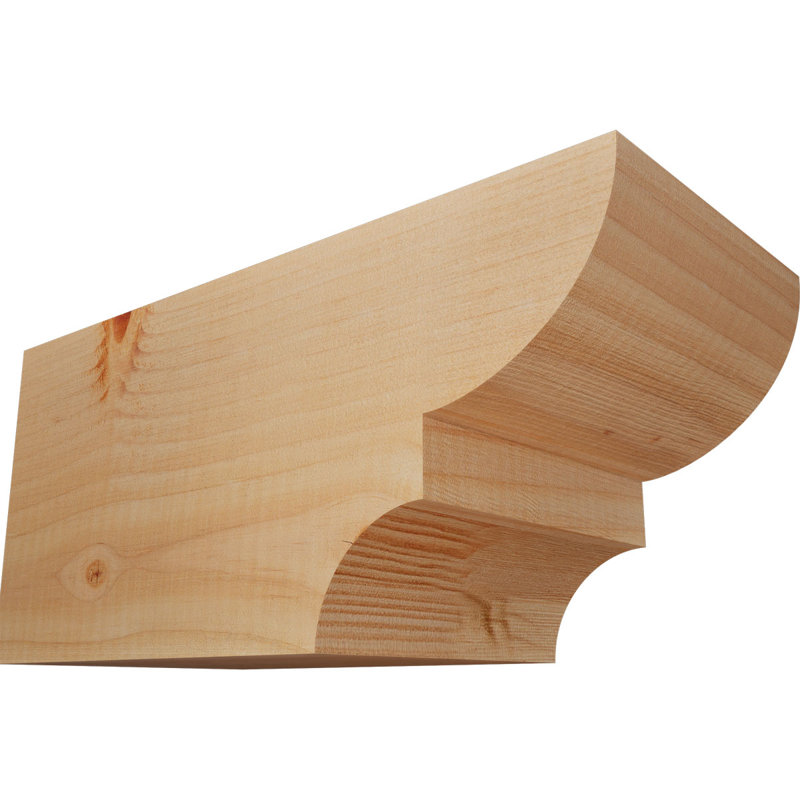 Queue de chevron lisse Ridgewood, Sapin de Douglas, H 6 po x l 5 1/2 po x L 12 po
