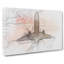Airplane Lost in the Sky in Abstract - Wrapped Canvas-55306837