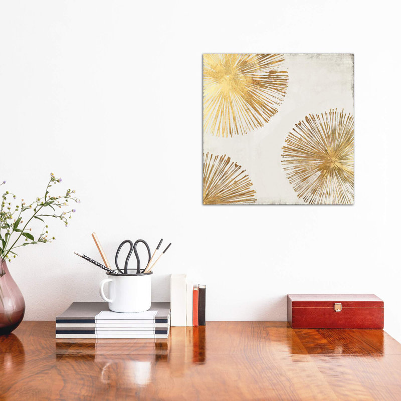 Gold Star II - Wrapped Canvas Print, 93.98 cm H x 93.98 cm W x 1.91 cm D