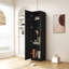 Armoire à monter, unité de rangement supérieure empilable avec tablettes mobiles flexibles et diviseurs multiples, mobilier polyvalent pour le salon, la salle à manger et l'organisation intérieure