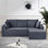 Canapé modulaire convertible Cozyform en velours côtelé doux, canapé confortable moderne avec rembourrage en mousse, canapé-lit modulaire confortable pour le salon, la chambre à coucher, aucun assemblage requis, gris foncé - orienté vers la droite