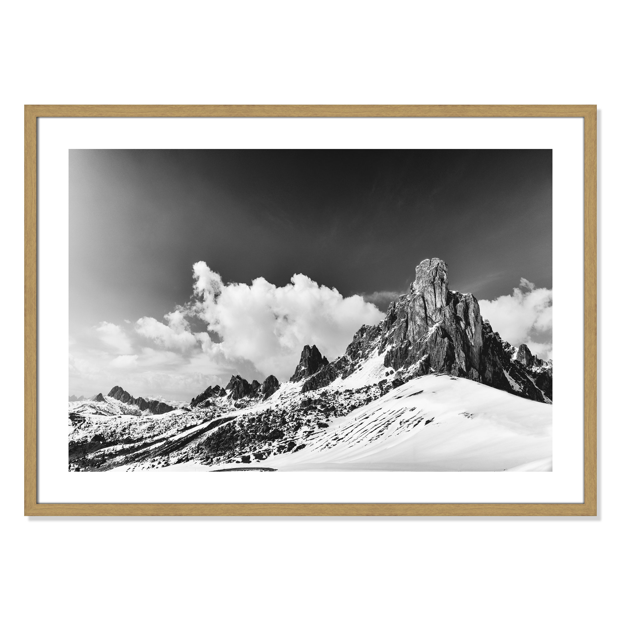 Dragon's Tail by Lars Van De Goor, 25.5" H x 35.5" W x 0.75" D, Natural Framed