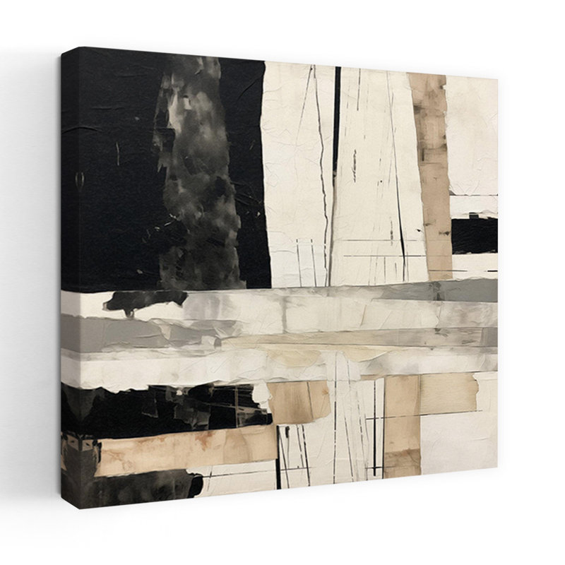 Liminal 4, art minimaliste abstrait, H 18 po x l 18 po