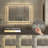 Wall Mount Anti-Fog Oversized Frameless Lighted Bathroom Mirror/ LED Bathroom Mirror-630112863-628156375