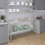 14 In. X 72 In. Amgood Stainless Steel Double Deck Over Shelf