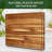 Acacia Extra Large Wood Cutting Board Butcher Block, Reversible Wooden Kitchen Block, Cheese Charcuterie Board, With Side Handles And Juice Grooves-88005404