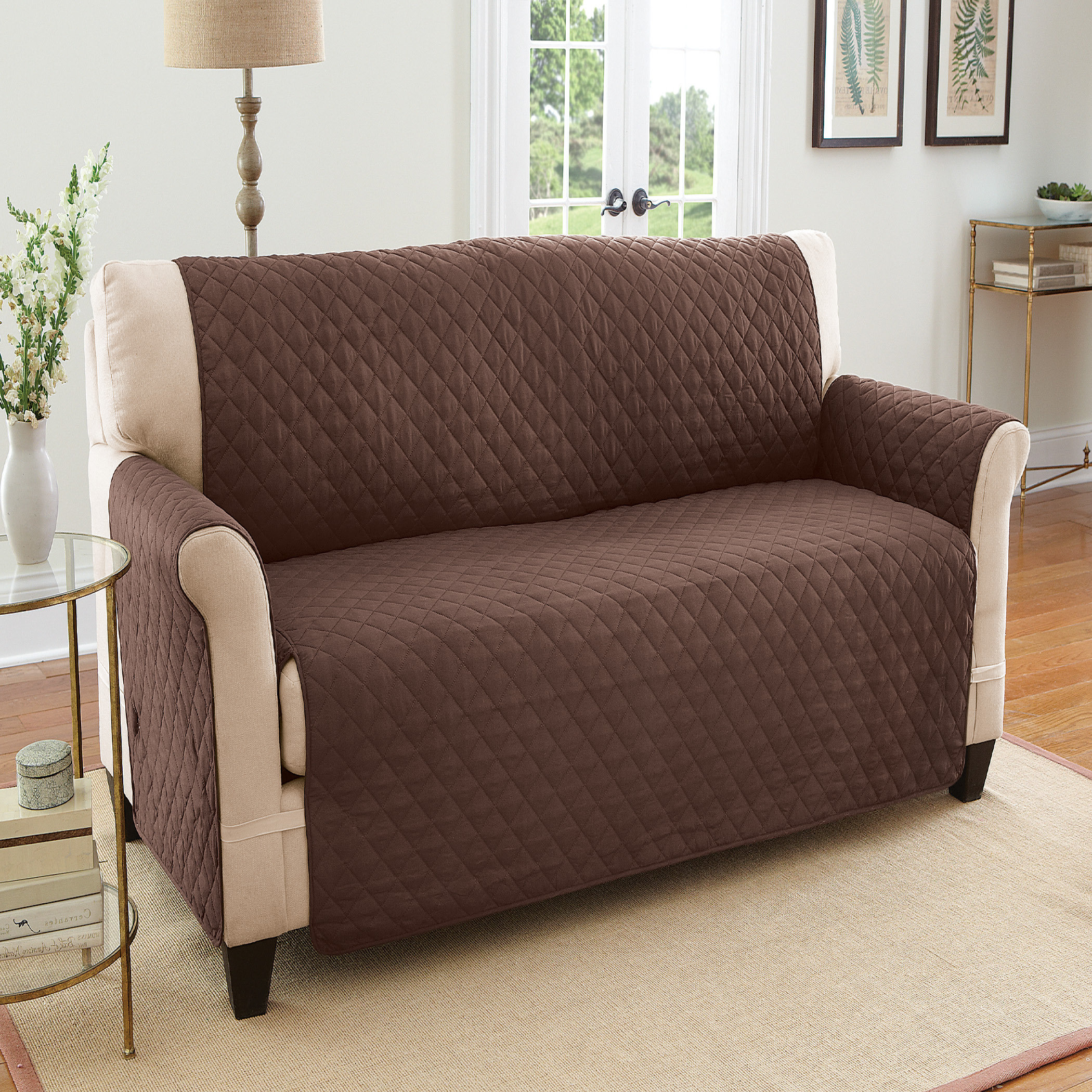 Best HD Pictures about  T Cushion Loveseat Slipcover  with No AI Images