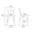 Ensemble de 2 chaises d'appoint 100% chêne massif H 17,7 po-353841313-363660954