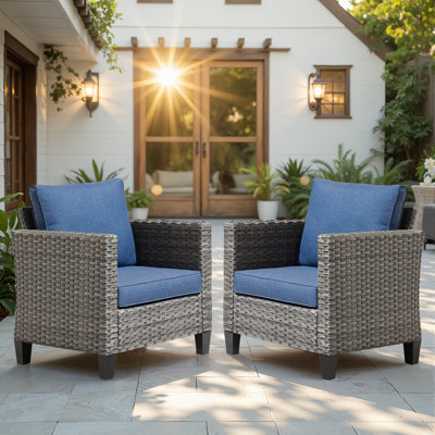 Chaise de patio avec coussin Grano