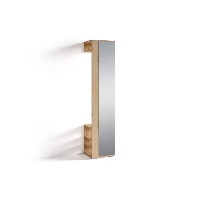 Quimby Flat Wall Mirror, Natural