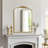 Vintage Floral Arch Iron Frame Mirror-43562167-43562164