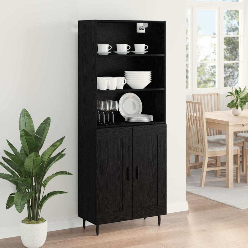 69.5cm Sideboard, Black Oak