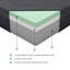 Matelas en mousse viscoélastique imprégnée de gel 11 pouces pour grand lit-749655855