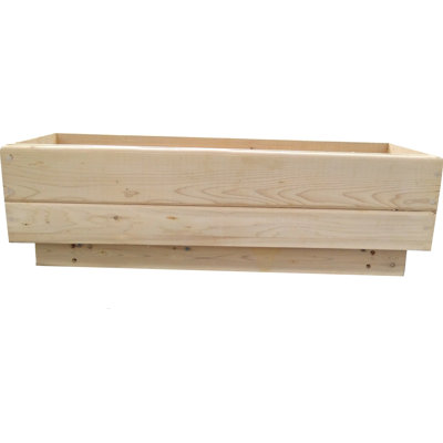 Dingess Handmade Wood Railing Planter