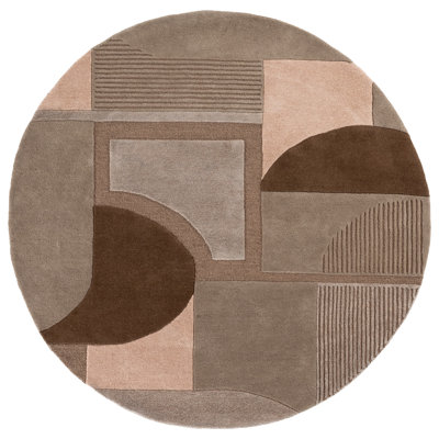Fifth Avenue Hand Tufted Viscose,Wool, Cotton Geometric Indoor Rug