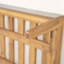 Set of 2 Acacia Wood Lounge Chairs with Cushions