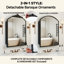 Pharmacie baroque en métal 32 po x 24 po avec miroir et ornements amovibles-1610924378-1616002600