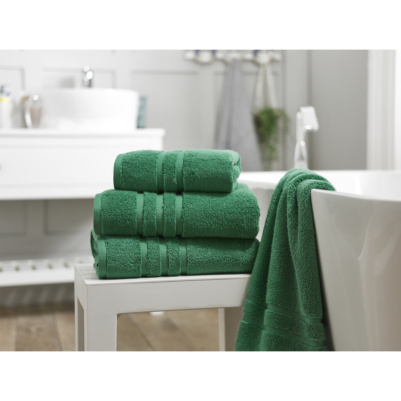 Plush Washcloth, Bottle Green