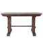 Table de salle à manger extensible 59 "à 77", table de cuisine en bois de ferme avec rallonge amovible, grande table extensible pour 4 à 8 personnes-1224478175