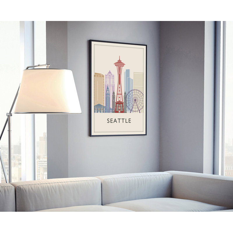 Illustration de Seattle, villes américaines, impression sans cadre, affiche de Washington State