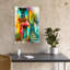 Art mural tropical coloré avec marches colorées-129151243