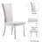 Khameron Metal Side Chair in White