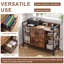 Classeur L 40,55 "avec 2 tiroirs verrouillables, station de charge et tablettes réglables, armoire de rangement pour bureau à domicile
