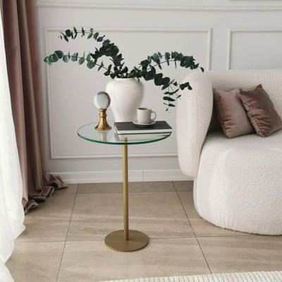 Table de bout avec tablette de plancher
