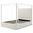 Jeffrey Canopy Velvet Upholstered King Bed Frame In Cream-347096239-347096228