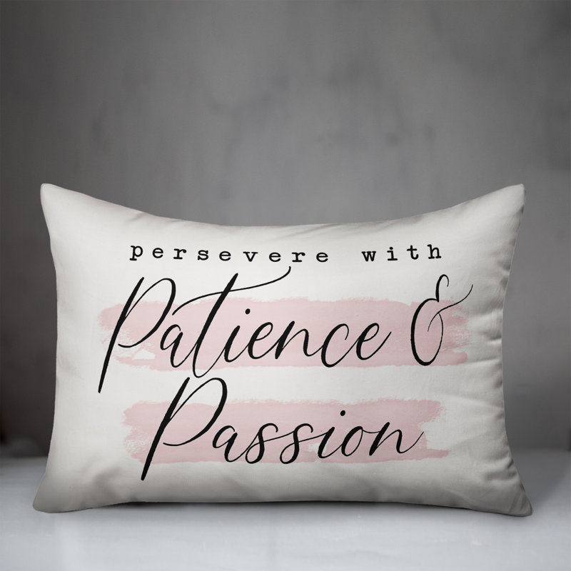 Coussin Persevere with Patience
