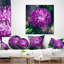 Fleur de chrysanthème avec bokeh - coussin à imprimé floral-29896331-29892792