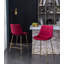 Tabouret de bar en velours, ensemble de 2-1879086172