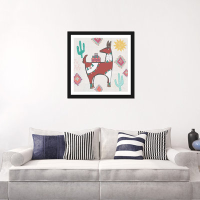 «Playful Llamas IV» par Farida Zaman - reproduction