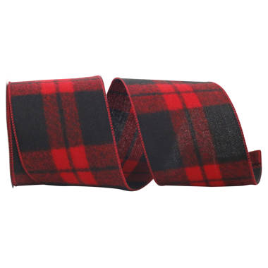 Northlight 5.5 in. Buffalo Plaid and Burlap 2 Loop Christmas Bow  Decorations (6-Pack) 34676932 - The Home Depot