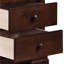 3 tables de chevet en cerisier brun pour la chambre à coucher, 3 tiroirs, H 21 po x 16 po