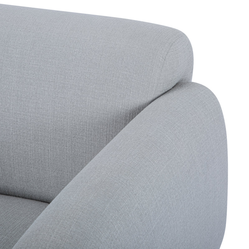 Tulum Armchair, Metro Light Gray Linen Blend