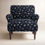 Fauteuil Bristol bleu marine Ditsy Dahlia-139336526-139336527