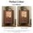 44.49"Minimalist Retro Brown Solid Wood Triangular Corner Cabinet