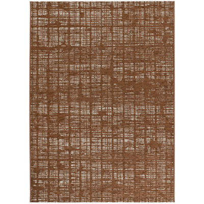 Ahlayna Abstract Flatweave Indoor / Outdoor Area Rug