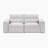 Lambert 90" Modern Microfiber Wall-Hugger Power Sofa with One-Touch Power Reclining and Integrated USB A & C Charging Ports