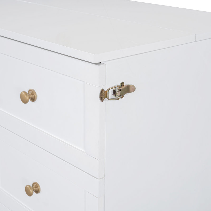 Lit escamotable double avec grands tiroirs, blanc, Blanc, Complète