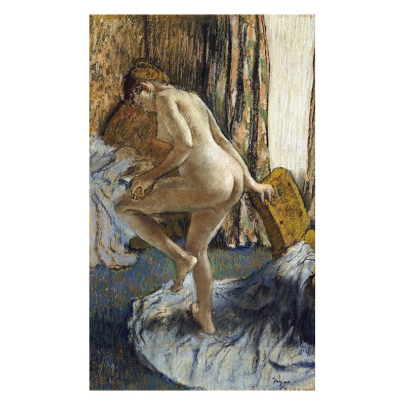 «After The Bath» par Edgar Degas - Impression sur giclée, H 28 po x l 22 po