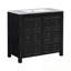 Meuble-lavabo de salle de bain avec lavabo, portes doubles et tablette réglable-332380276